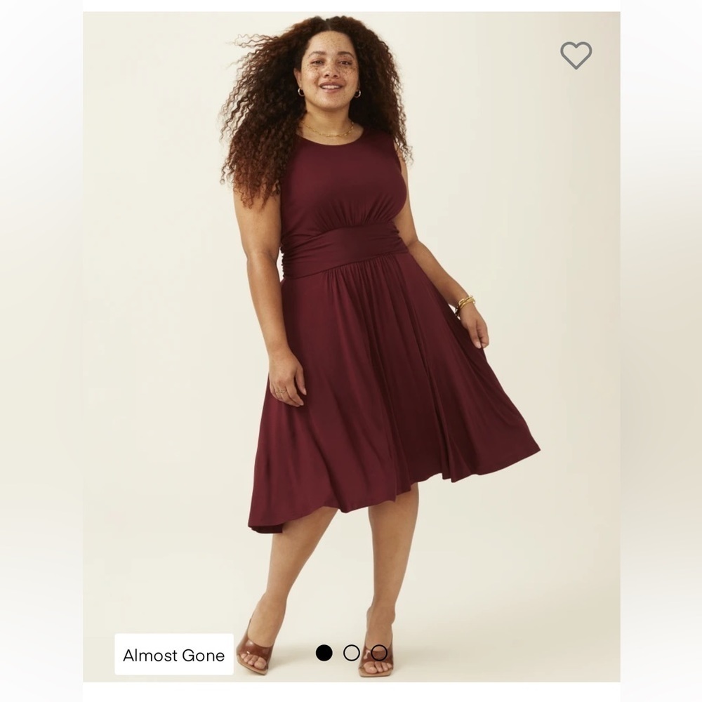Cameo Appearance by Dia & Co.‎ Kortney Tank Dress Burgundy.Size 1X